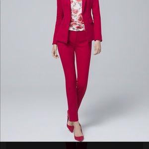 WHBM Red Suit Pants